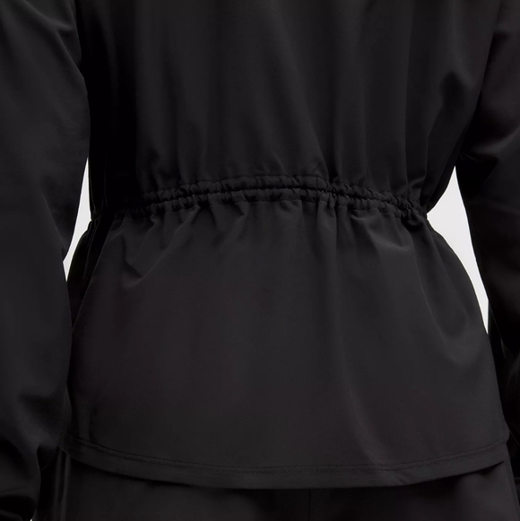 Lululemon NWT UV-Protective Cinch-Waist Running Jacket In Black Size Large - Picture 4 of 5